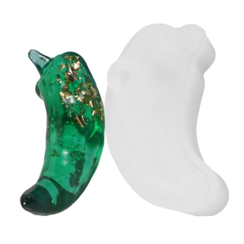 FIXOSHEE Silikonform Chili Gießform DIY Flexible Transparente Silikonform für Harz Basteln Kreative Dekoration Grün FIXOSHEE Silikonform Chili Gießform DIY Flexible Transparente Silikonform für Harz Basteln Kreative Dekoration Grün von FIXOSHEE