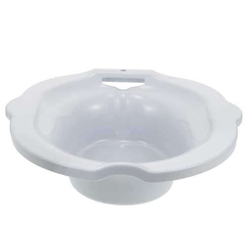 FIXOSHEE Sitzbad Wanne für Toilette Ergonomisch Geformt mit Sanfter Neigung für Gleichmäßigen Druck und Komfort zur Postnatalen Pflege bei Frauen zur Linderung von Damm Blasenbeschwerden von FIXOSHEE