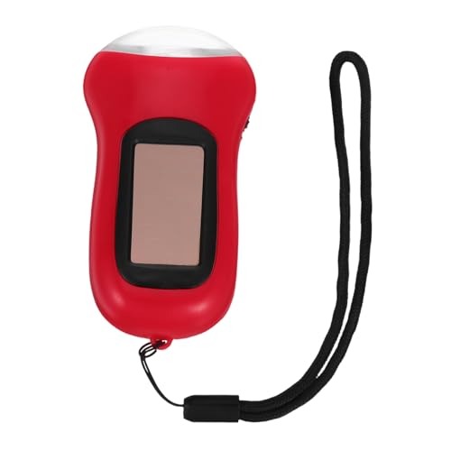 FIXOSHEE Solar Taschenlampe mit Handkurbel Wiederaufladbar LED Campinglaterne Vielseitig für Outdoor Wandern Angeln und Notfälle Tragbare Notfallleuchte von FIXOSHEE