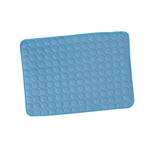 FIXOSHEE Sommerliche Kühlmatte für Haustiere Blaue Pet Pad Hundematte Atmungsaktiv Faltbar für Sofa Kiste Auto Kühlendes Rutschfestes Haustierbett von FIXOSHEE