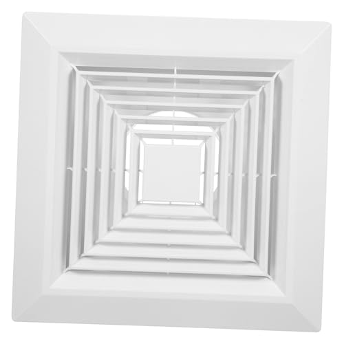 FIXOSHEE Square Ceiling Diffuser mit Clip Luftauslass Abdeckung für Integrierte Decken Badezimmer Lüftungsgitter aus Kunststoff zur Feuchtigkeitskontrolle Platzsparend Einfache Montage von FIXOSHEE