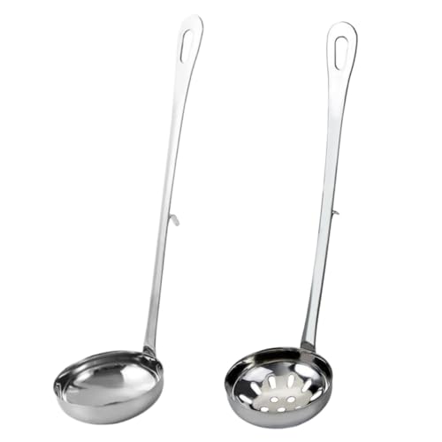FIXOSHEE Suppenkelle und Schöpflöffel mit Haken Teiliges Küchenutensil für Hot Pot und Hitzebeständig Komfortabler Griff Sieb und Löffel für Zuhause und Gastronomie FIXOSHEE Suppenkelle und Schöpflöffel mit Haken Teiliges Küchenutensil für Hot Pot und Hitzebeständig Komfortabler Griff Sieb und Löffel für Zuhause und Gastronomie von FIXOSHEE