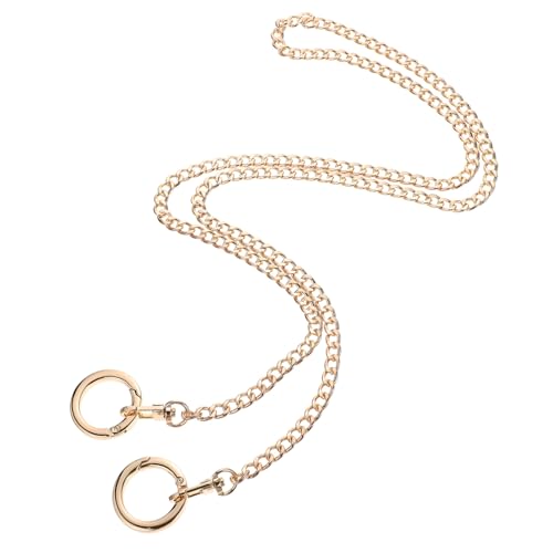 FIXOSHEE Taschenkette Lang mit Karabinern Ersatz Schultergurt für Handtasche Crossbody Bag DIY Kettenriemen Goldfarbener Leichter Handbag Purse Strap Zubehör FIXOSHEE Taschenkette Lang mit Karabinern Ersatz Schultergurt für Handtasche Crossbody Bag DIY Kettenriemen Goldfarbener Leichter Handbag Purse Strap Zubehör von FIXOSHEE