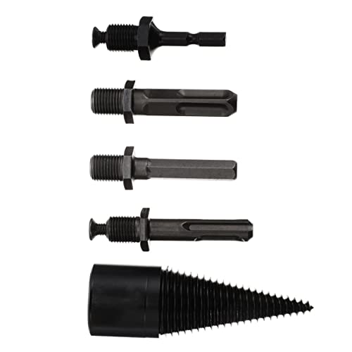 FIXOSHEE Teiliges Holzspalter bohrer Gehärtetem Verschleißfest mit Rutschfestem Design Effizienter Holzspalter für Brennholz Kompatibel mit Bohrmaschinen Zeitsparend und Leistungsstark von FIXOSHEE