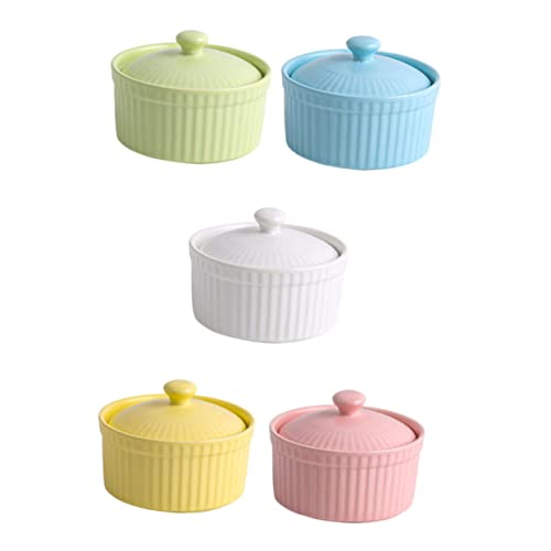 FIXOSHEE Teiliges Keramik Backschalen mit Deckel Bunte Dessertschälchen für Desserts Pudding Dips Mikrowellengeeignet Leicht zu Reinigen Elegantes Serviergeschirr für Küche und Tisch FIXOSHEE Teiliges Keramik Backschalen mit Deckel Bunte Dessertschälchen für Desserts Pudding Dips Mikrowellengeeignet Leicht zu Reinigen Elegantes Serviergeschirr für Küche und Tisch von FIXOSHEE