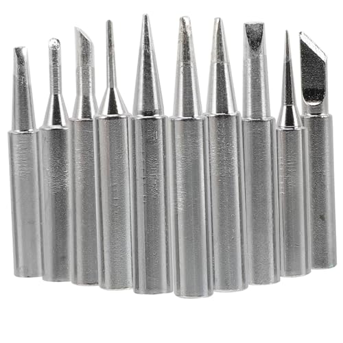 FIXOSHEE Teiliges Lötkolben Spitzen aus Bleifreiem Kupfer Langlebige Lötspitzen für Konstante Temperatur Lötkolben Vielseitig Einsetzbar für Platinen Feinlöten und Schweißgeräte Kompatibel von FIXOSHEE