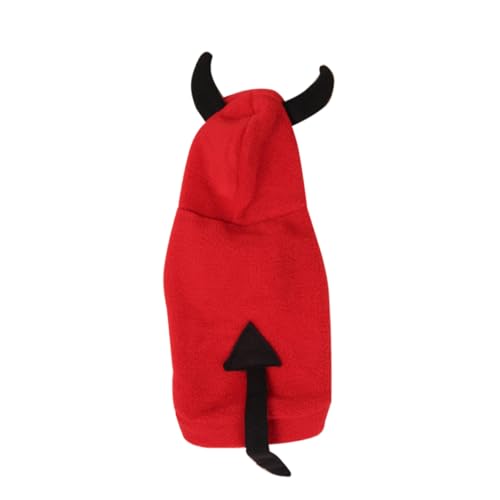 FIXOSHEE Teufelskostüm für Hunde Halloween Haustier Winterkleidung S Maß Langlebiger Hundemantel Einfach Anzuziehen Einzigartiges Verkleidungskostüm für Welpen und Kleine Hunde FIXOSHEE Teufelskostüm für Hunde Halloween Haustier Winterkleidung S Maß Langlebiger Hundemantel Einfach Anzuziehen Einzigartiges Verkleidungskostüm für Welpen und Kleine Hunde von FIXOSHEE