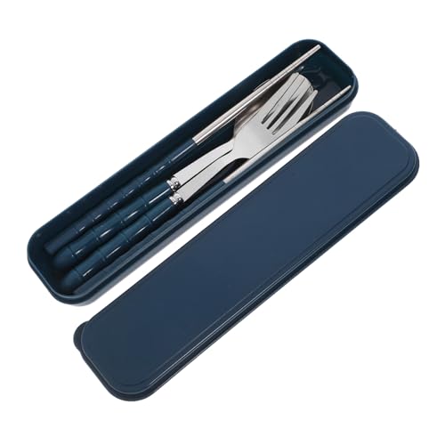 FIXOSHEE Tragbares Edelstahl Besteck Set mit Gabel Löffel Essstäbchen Wiederverwendbar Leicht für Camping Schule Büro Teilig Inklusive Etui Modernes Design Langlebig Vielseitig Einsetzbar FIXOSHEE Tragbares Edelstahl Besteck Set mit Gabel Löffel Essstäbchen Wiederverwendbar Leicht für Camping Schule Büro Teilig Inklusive Etui Modernes Design Langlebig Vielseitig Einsetzbar von FIXOSHEE