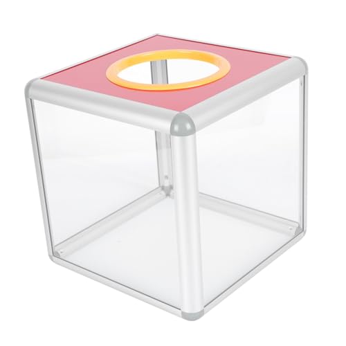 FIXOSHEE Transparente Gewinnspielbox mit Schloss Mittlere Spendenbox für Partys Abstimmungen und Verlosungen aus Robustem Sicher und FIXOSHEE Transparente Gewinnspielbox mit Schloss Mittlere Spendenbox für Partys Abstimmungen und Verlosungen aus Robustem Sicher und von FIXOSHEE