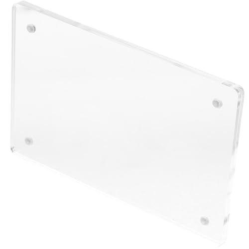 FIXOSHEE Transparenter Acryl Display Ständer mit Magnet für Preisschilder und Menühalter Elegante Schilderhalterung für Büro Veranstaltungen und Gastronomiebetriebe von FIXOSHEE