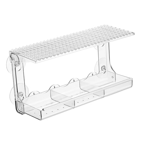FIXOSHEE Transparenter Fenster Vogelfutterspender mit Saugnapf Wetterfeste Futterstation mit Regenschutz Dach Robuste Plattform für Wildvögel im Außenbereich Leicht zu Reinigen Langlebige FIXOSHEE Transparenter Fenster Vogelfutterspender mit Saugnapf Wetterfeste Futterstation mit Regenschutz Dach Robuste Plattform für Wildvögel im Außenbereich Leicht zu Reinigen Langlebige von FIXOSHEE