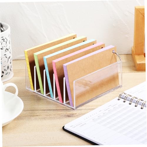 FIXOSHEE Transparenter Multifunktionaler Büro Bücherregal Organizer aus Rostfreiem Material Rutschfestes Stabiles Design Leichter Schreibtisch aufbewahrungsständer für Akten Notizbücher FIXOSHEE Transparenter Multifunktionaler Büro Bücherregal Organizer aus Rostfreiem Material Rutschfestes Stabiles Design Leichter Schreibtisch aufbewahrungsständer für Akten Notizbücher von FIXOSHEE