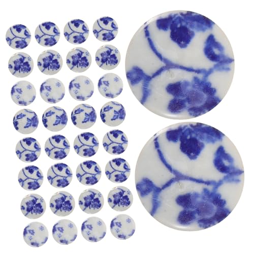 FIXOSHEE Unregelmäßige Keramik mosaikfliesen Blau weiß DIY Bastelsteine für Heimdekoration Stabile Handgefertigte Keramikstücke für Blumentopf Fotorahmen Kreative Bastelprojekte von FIXOSHEE