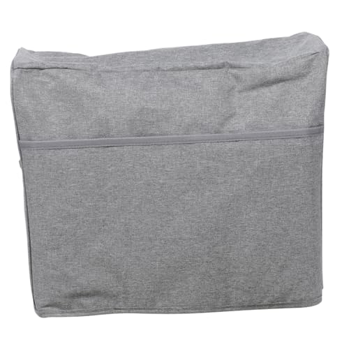 FIXOSHEE Verschleißfeste Nähmaschinen Abdeckung mit Seitentaschen Passend Große Kapazität Staubschutz und Aufbewahrung für Nähzubehör Graues Oxford von FIXOSHEE