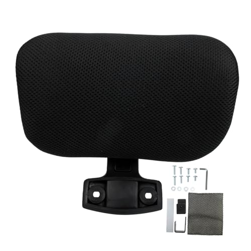 FIXOSHEE Verstellbare Bürostuhl Kopfstütze Lift Chair Headrest Abnehmbares Nackenstützkissen für Office Computerstuhl Höhenverstellbares Ergonomisches Kopfkissen in Schwarz Einfache von FIXOSHEE