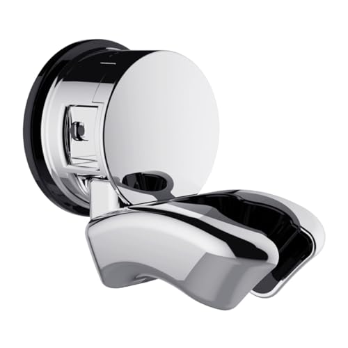 FIXOSHEE Verstellbare Duschkopfhalterung mit Saugnapf Wandhalterung ohne Bohren Abs Halter Shower Head Bracket für Standard Handbrausen für Ältere Personen von FIXOSHEE