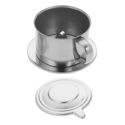 FIXOSHEE Vietnamesischer Kaffeefilter Tropfkaffeezubereiter Wiederverwendbar Mit Deckel Und Griff Für Zuhause Büro Traditionelle Handfilter Kaffeezubereitung von FIXOSHEE