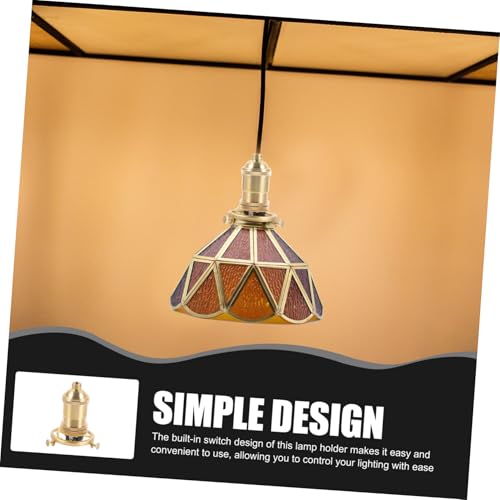 FIXOSHEE Vintage Aluminium Lampenfassung mit Schalter und Dreieckshalterung Robuste DIY Deckenlampenfassung für Pendelleuchten Wetterfest und Langlebig Geeignet für Innen Außenbereiche FIXOSHEE Vintage Aluminium Lampenfassung mit Schalter und Dreieckshalterung Robuste DIY Deckenlampenfassung für Pendelleuchten Wetterfest und Langlebig Geeignet für Innen Außenbereiche von FIXOSHEE