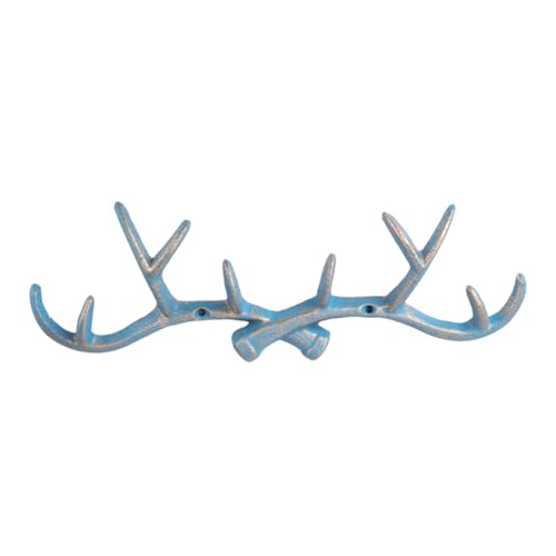 FIXOSHEE Vintage Antler Wandgarderobe Gusseisen Dekorativer Kleiderhaken Wandmontage für Jacken Hüte Schlüssel im Landhausstil FIXOSHEE Vintage Antler Wandgarderobe Gusseisen Dekorativer Kleiderhaken Wandmontage für Jacken Hüte Schlüssel im Landhausstil von FIXOSHEE
