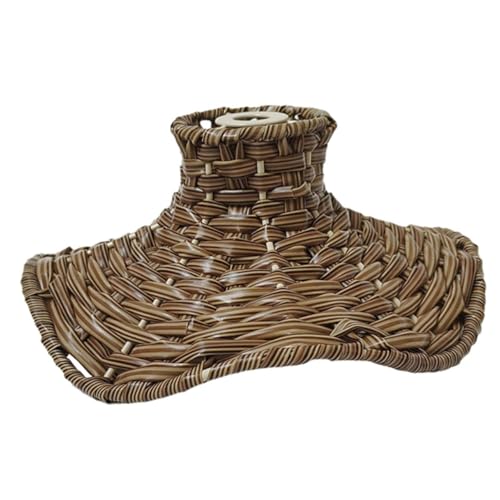 FIXOSHEE Vintage Lampenschirm aus Imitation Rattan Langlebiger Dekorativer Ersatzschirm für Pendelleuchte Geeignet für Wohnzimmer Esszimmer Bar ohne Leuchtmittel FIXOSHEE Vintage Lampenschirm aus Imitation Rattan Langlebiger Dekorativer Ersatzschirm für Pendelleuchte Geeignet für Wohnzimmer Esszimmer Bar ohne Leuchtmittel von FIXOSHEE