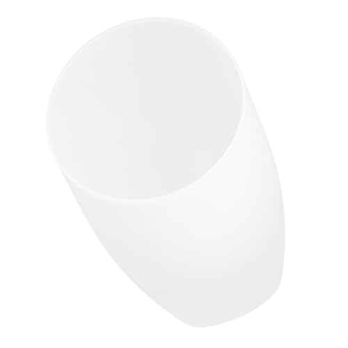 FIXOSHEE Vintage Lampenschirm aus Robustem Kunststoff Schräger Lampenschirm mit Mittelloch Weiße Lampenabdeckung für Deckenleuchte Stilvoller Ersatz für Kronleuchter und Wandlampen von FIXOSHEE