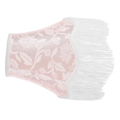 FIXOSHEE Vintage Lampenschirm mit Fransen Dekorativer Stoff Lampenschirm Robustes Textil Vielseitig Passend für Tischlampe Schlafzimmer Wohnzimmer Einfache Montage Gemütliche Atmosphäre von FIXOSHEE