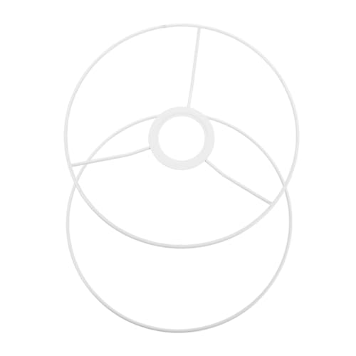 FIXOSHEE Vintage Lampenschirmrahmen Rund DIY Lampenschirmhalter Stabil Langlebig Fassung Geeignet für Tischlampe Stehlampe Pendelleuchte von FIXOSHEE