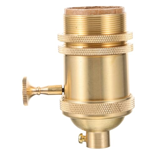 FIXOSHEE Vintage Lampensockel mit Drehknopf Antiker Lampensockel für DIY Pendelleuchten und Lichtgestaltungen von FIXOSHEE
