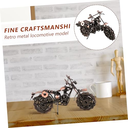 FIXOSHEE Vintage Metall Motorrad Dekoration Eisenkunst Skulptur Retro Stil Miniatur Modell für Büro Wohnzimmer Schlafzimmer Tischdeko Geschenk für Biker und Fahrer FIXOSHEE Vintage Metall Motorrad Dekoration Eisenkunst Skulptur Retro Stil Miniatur Modell für Büro Wohnzimmer Schlafzimmer Tischdeko Geschenk für Biker und Fahrer von FIXOSHEE