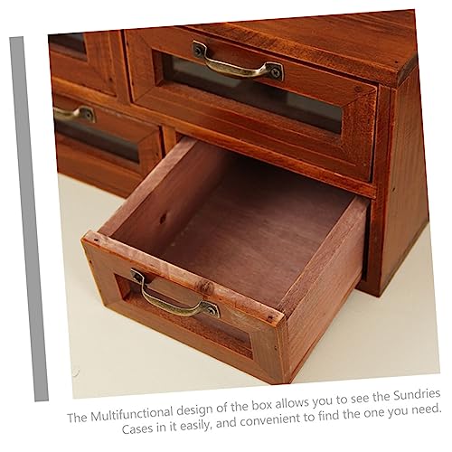 FIXOSHEE Holz-aufbewahrungsbox Mit Büro-Organizer Für Schreibtisch Kleine Aufbewahrungsschubladen Aus Holz Organizer Für Arbeitsplatten von FIXOSHEE