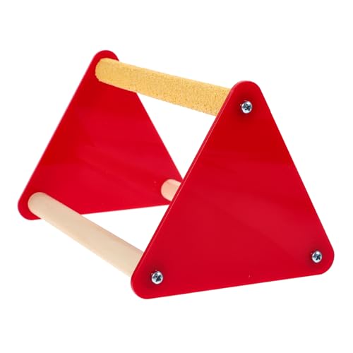 FIXOSHEE Vogel Papagei Sitzstange aus Natürlichem Holz Robuste Kauspielzeug Plattform Vielseitiger Kleintier Spielplatz Sicherer Halter für Hühner und Haustiervögel Komfortable Ruhe und von FIXOSHEE