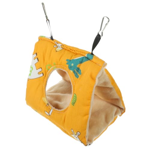 FIXOSHEE Vogelnest Hängematte für Wellensittiche und Papageien Atmungsaktives Robustes Haustierbett mit Lochdesign Kleines Gelbes Nest für Sicheren Schlaf und Komfortable Ruhe im Käfig FIXOSHEE Vogelnest Hängematte für Wellensittiche und Papageien Atmungsaktives Robustes Haustierbett mit Lochdesign Kleines Gelbes Nest für Sicheren Schlaf und Komfortable Ruhe im Käfig von FIXOSHEE