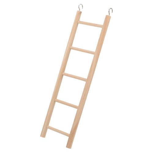 FIXOSHEE Vogelspielzeug Holzleiter für Papageien Kletterleiter für Kleine Vögel Käfigspielzeug Natürliche Holzstufen für Wellensittiche Nymphensittiche und Kleine Papageien von FIXOSHEE