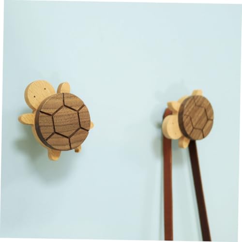 FIXOSHEE Wandgarderobenhaken ohne Bohren Schildkrötenform Starker Halt Vielseitiger Kleiderhaken für Kleidung Handtücher Taschen Kinderzimmer und Schubladengriff Dekorativ Robust von FIXOSHEE