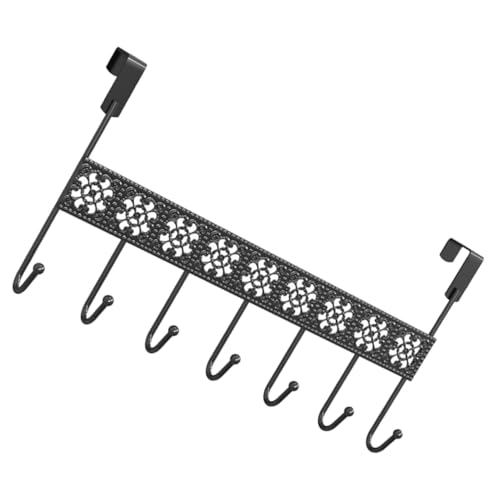 FIXOSHEE Wandhaken Fach Hakenleiste aus Schwarz Platzsparend Wandmontiert Vielseitiger Garderobenhaken für Bad Küche Schlafzimmer Modernes Minimalistisches Design Einfache Installation von FIXOSHEE