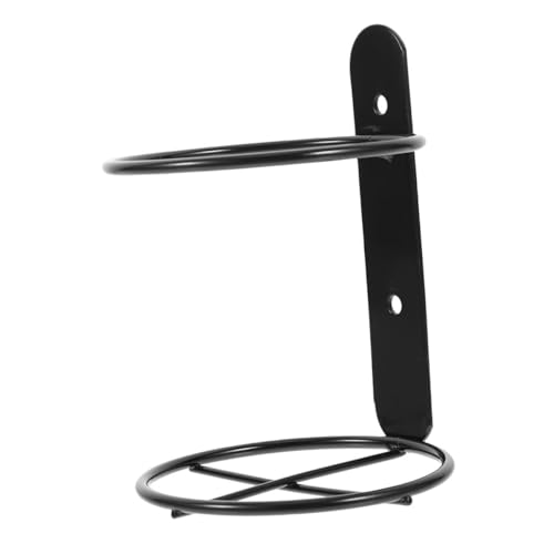 FIXOSHEE Wandmontiertes Weinregal Metall Einzelflaschenhalter Robuste Halterung für Rotwein Flaschen Küche Wohnzimmer Weinflaschenregal zur Wandmontage Schwarz von FIXOSHEE