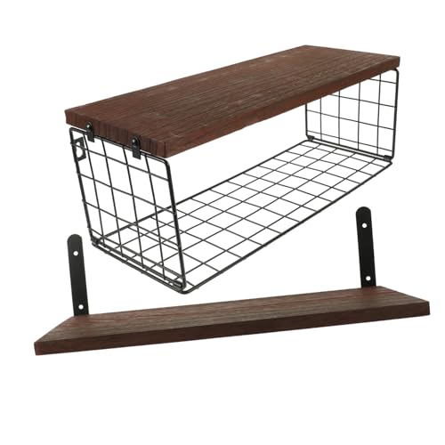 FIXOSHEE Wandregal Holz Schwimmendes Wandmontage Regal Küchenregal Vielseitiges Aufbewahrungssystem für Bad Wohnzimmer Schlafzimmer und Büro von FIXOSHEE