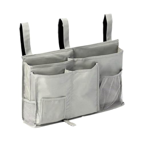 FIXOSHEE Wasserdichte Oxford Stoff Betttasche zum Einhängen mit Großer Kapazität Vielseitiger Aufbewahrung Organizer für Bettgestell für Kinderzimmer Auto Wohnheim und Krankenhausumgebung von FIXOSHEE