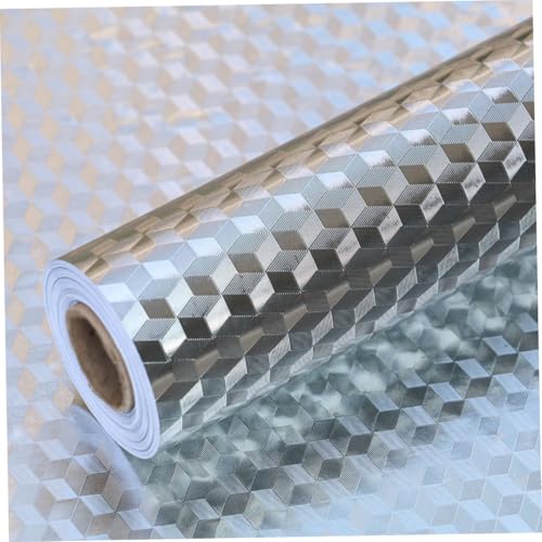 FIXOSHEE Wasserdichter Küchenaufkleber Aluminiumfolie Hitzebeständig Ölresistent Selbstklebend Abwaschbar Silber Kariert für Arbeitsplatten und Möbel FIXOSHEE Wasserdichter Küchenaufkleber Aluminiumfolie Hitzebeständig Ölresistent Selbstklebend Abwaschbar Silber Kariert für Arbeitsplatten und Möbel von FIXOSHEE