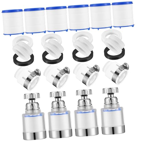 FIXOSHEE Wasserhahn Wasserfilter mit Kurzfiltern Universalanschlüssen Feinfilter Küchen Badarmatur Spritzschutz Wasserdruckerhöhung Langlebig FIXOSHEE Wasserhahn Wasserfilter mit Kurzfiltern Universalanschlüssen Feinfilter Küchen Badarmatur Spritzschutz Wasserdruckerhöhung Langlebig von FIXOSHEE