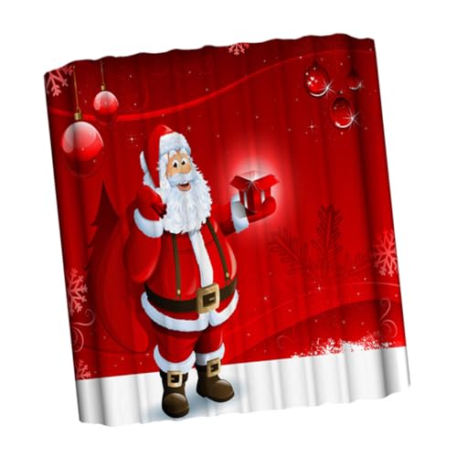 FIXOSHEE Weihnachtlicher Duschvorhang mit Wasserdichtem Santa Claus Motiv Schimmelresistent Inklusive Ösen für Einfache Installation Umweltfreundlich und Geruchlos Festliche Baddekoration FIXOSHEE Weihnachtlicher Duschvorhang mit Wasserdichtem Santa Claus Motiv Schimmelresistent Inklusive Ösen für Einfache Installation Umweltfreundlich und Geruchlos Festliche Baddekoration von FIXOSHEE