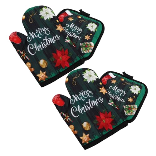 FIXOSHEE Weihnachtliches Teiliges Ofenhandschuh mit Mikrowellen und Hitzeschutz Hitzebeständige rutschfeste Küchenhandschuhe mit Feiner Nahtverarbeitung Praktisches Aufhänge Design für FIXOSHEE Weihnachtliches Teiliges Ofenhandschuh mit Mikrowellen und Hitzeschutz Hitzebeständige rutschfeste Küchenhandschuhe mit Feiner Nahtverarbeitung Praktisches Aufhänge Design für von FIXOSHEE