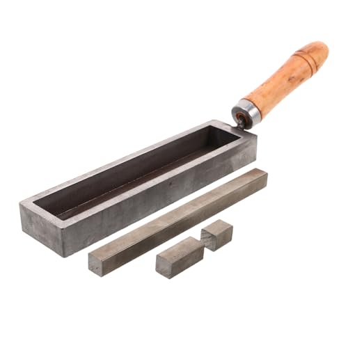 FIXOSHEE Goldschmelzform Mit Holzgriff Robuste Gusseisen-metallform Für Schmuckherstellung Und Metallverarbeitung Für Gießen Und Veredeln Von Gold von FIXOSHEE
