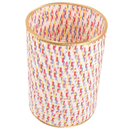 FIXOSHEE Woven Lampenschirm für Tischlampen Rustikaler Ersatzlampenschirm aus PVC mit Feinem Design für Wohnzimmer und Schlafzimmer Langlebig und Dekorativ Farbig von FIXOSHEE