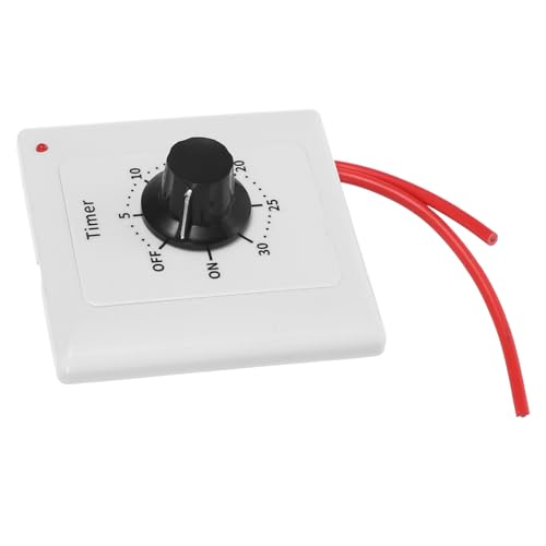 FIXOSHEE Zeitschaltuhr Licht Zeitschaltuhr Lüfter-timerschalter Timer-lichtschalter Abluftventilator-timer Mechanischer Countdown -timer Fan -timer -kontrolle Lüftersteuerungs-timer Plastik FIXOSHEE Zeitschaltuhr Licht Zeitschaltuhr Lüfter-timerschalter Timer-lichtschalter Abluftventilator-timer Mechanischer Countdown -timer Fan -timer -kontrolle Lüftersteuerungs-timer Plastik von FIXOSHEE