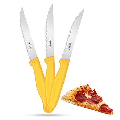 Fixwell® Allzweckmesser, gelb I scharfes Universalmesser Wellenschliff, für Pizza, Brötchen & Co. – sehr langlebig, rostfrei | spülmaschinenfest & lebensmittelecht | 100% Made in Germany seit 1955 von FIXWELL Made in Germany