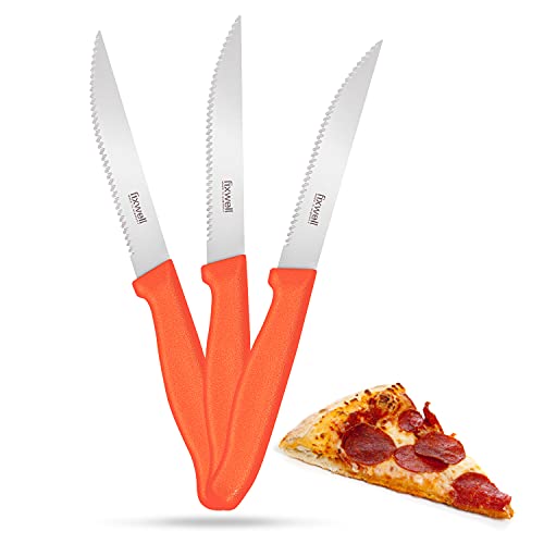 Fixwell® Allzweckmesser, orange I scharfes Universalmesser Wellenschliff, für Pizza, Brötchen & Co. – sehr langlebig, rostfrei | spülmaschinenfest & lebensmittelecht | 100% Made in Germany seit 1955 von FIXWELL Made in Germany