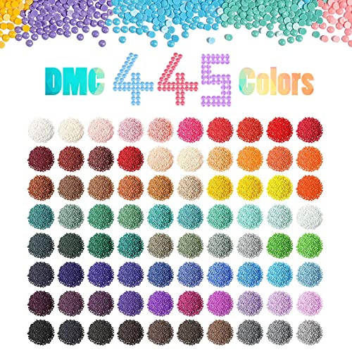 FIYO DMC 445 Diamant Malerei Perlen,2000pcs Runde Quadrat Diamant Malerei Bohrer Diamant Perlen Kunst 5D Diamant Malerei Zubehör Ersatz Dots für DIY Diamant Malerei,Nagel Kunst(352-Quadrat) von FIYO