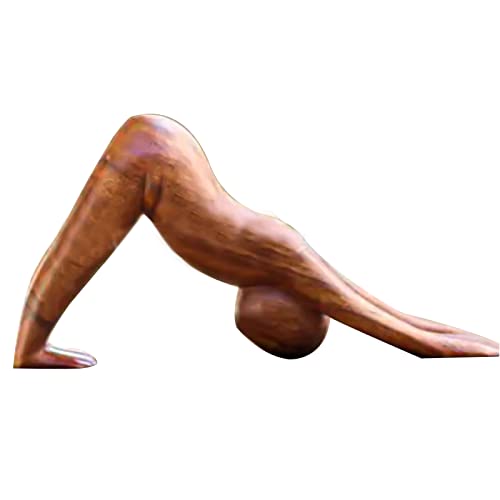 FIYSON Frau Skulptur Yoga-Pose Figur,Body Talk Skulptur Yoga,Polyresin Yoga-Statuen Mädchen Arts Deko Heim Tisch Dekorative für Wohnzimmer Schlafzimmer Büro Geschenk für Yoga-Liebhaber,18cm (Stil 1) von FIYSON