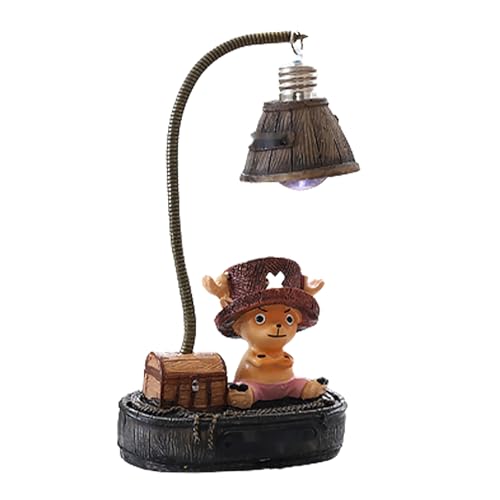 FIYSON One Piece Nachtlicht für Kinder, Spirited Away Kein Gesicht Mann mit Nachtlicht Action Figur, Katze Nachttischlampe Spider Man Kinderzimmerlampe,LED-Spielzeug Geschenk für Haus Dekor (Stil 2) von FIYSON